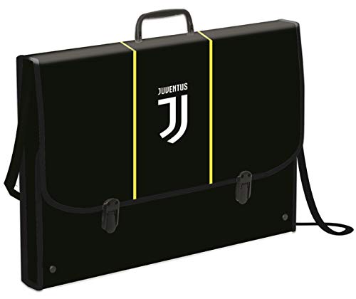 Cartellina Valigetta Polionda T Juventus, Best Match, Nera, per Materiale da Disegno, con Tracolla
