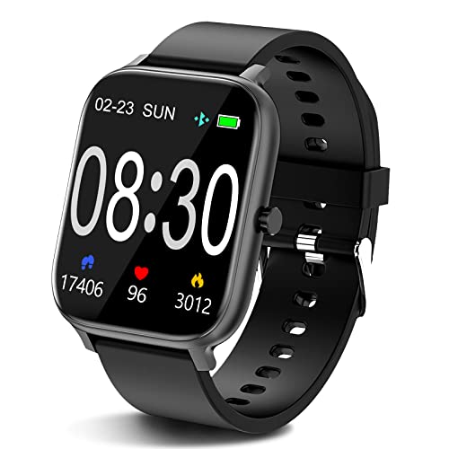 Choiknbo Smart Watch, Tracker di Attività e Smartwatch, Smart Watch Android iOS da 1,69  con cardiofrequenzimetro, Contapassi, Monitor del Sonno, Fitness Tracker Smartwatch Impermeabili per Uomo Donna