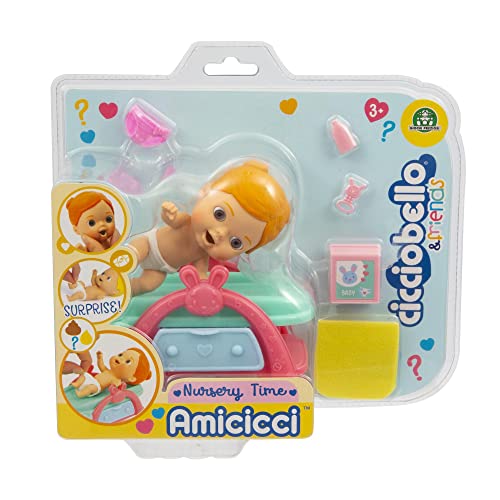 Cicciobello - Amicicci Nursery Time Cicciolily, Playset Nursery per Il Cambio del Bebè, per Bambine a Partire dai 3 Anni, CC014200 , Giochi Preziosi