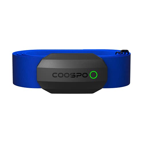 CooSpo H808S Fascia Cardio Cardiofrequenzimetro Fascia Toracica Bluetooth ANT+, Sensore di Frequenza Cardiaca Impermeabile IP69 Compatibile con CoospoRide  wahoo fitness  strava  Pulsoid
