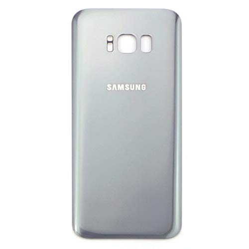 Copri-batteria originale per Samsung Galaxy S8 Plus G955F G955 S8+ - Copri-batteria, cover posteriore + strisce adesive color Artic (argento) GH82-14015B