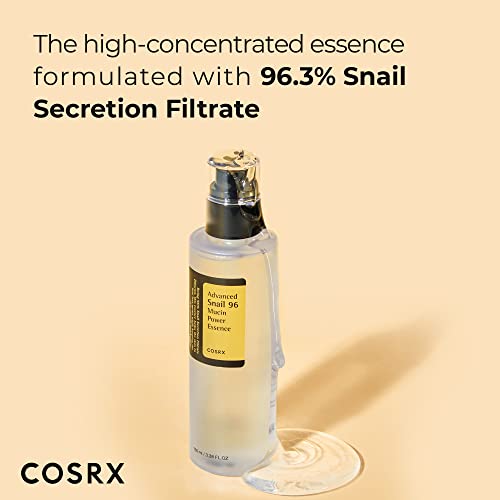 COSRX Essenza di bava di lumaca 96 100ml, 96,3% di filtro di secrez...