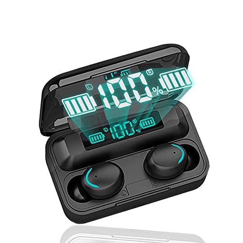 Cuffie Bluetooth, Cuffie senza fili Bluetooth 5.1 con riduzione del rumore, auricolari sportivi con IPX7 auricolari stereo impermeabili all’orecchio integrati HD Mic cuffie per Android IOS