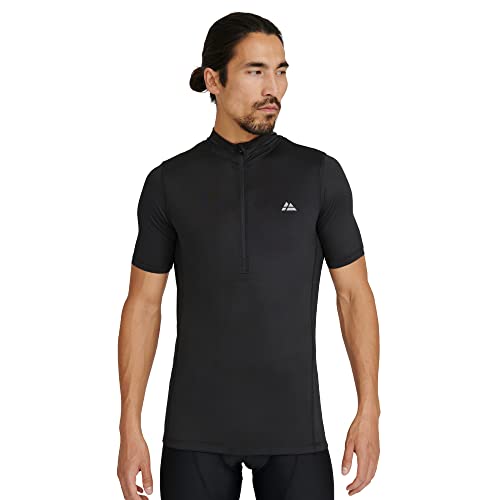 DANISH ENDURANCE Men s Sustain Short Sleeved Jersey L Black 1-Pack