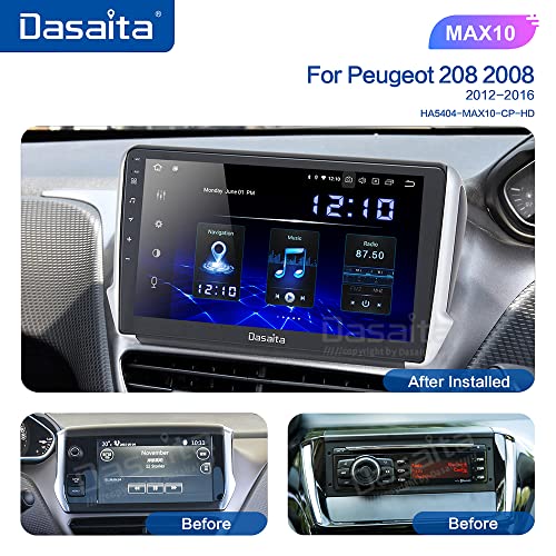 Dasaita Autoradio Bluetooth Per Peugeot 2008 208 2012 2013 2014 201...