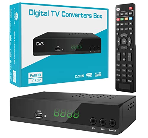 Decoder DVB-T2 H265 HEVC 10 Bit Decoder Digitale Terrestre DVB T2 Full HD Riceve TUTTI i canali gratuiti Support Multilingual USB WiFi HDMI SCART Telecomando Universale 2in1