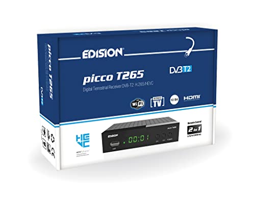 Decoder DVB-T2 HD EDISION PICCO T265 Ricevitore Digitale Terrestre ...
