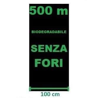 DI GIULIO SRL Telo BIODEGRADABILE PACCIAMANTE 500 MT x 1 MT Senza F...