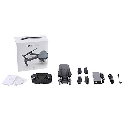 DJI - Mavic Pro - Quadcopter Drone con fotocamera, Video 4K Ultra HD, Grigio