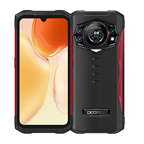 DOOGEE S98 Rugged Smartphone, Helio G96 8GB+256GB, 64MP Tripla Fotocamera (20MP IR Visione Notturna),Telefono Cellulare Android 12 Impermeabile IP68, 6,3’’ FHD+ display, Ricarica Wireless NFC Rosso