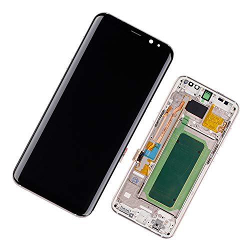 Duotipa - Display LCD di ricambio per Samsung Galaxy S8+ S8 Plus SM-G955F SM-G955FD 6,2 pollici, con cornice e strumenti (oro)