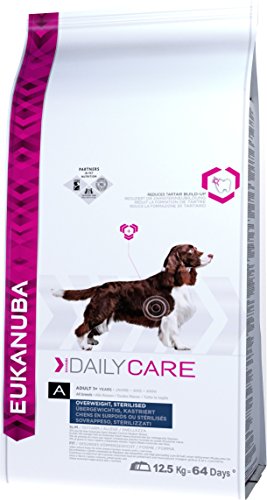Eukanuba Daily Care Alimento Secco per Cani Adulti in Sovrappeso e Sterilizzati, 12,5 kg