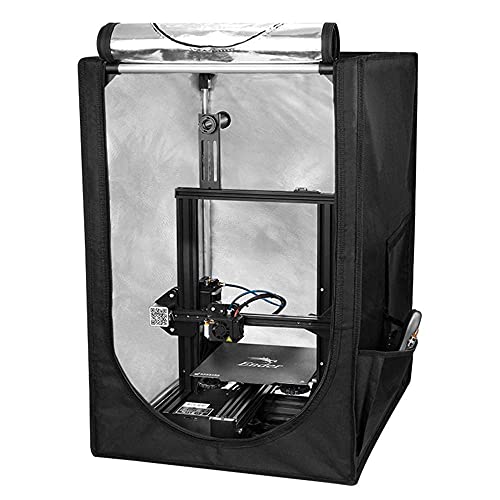 Fireproof and Dustproof 3D Printer Tents Warm Enclosure Constant Temperature Dust Cover for Ender 3 Ender 3 Pro 3D Printer 480x600x720mm-48 * 60 * 72cm