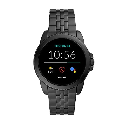 Fossil Smartwatch GEN 5E Connected da uomo con Wear OS by Google con Cinturino in Acciaio Inossidabile + Cinturino dell Orologio in Silicone Marrone Chiaro, S221300