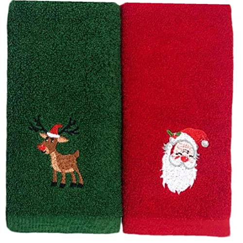 Froiny 2 Pz Asciugamani Natalizi Premium Cotone Morbido Asciugamani Asciugamani di Natale per Cucina per Cucina Asciugatura, Pulizia, Decorazione di Vacanza Asciugamani per Asciugatura