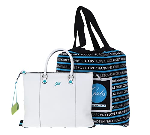 GABS G3 Plus Convertible Flat Shopping Bag Bianco Ottico