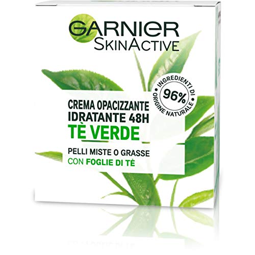 Garnier Crema Viso Idratante Opacizzante SkinActive, Ottima per Pel...