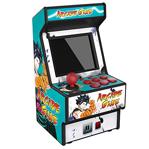Golden Security Mini Arcade Game Machine RHAC01 156 Classici giochi portatili Macchina portatile per bambini e adulti con schermo colorato da 2,8  protetto dagli occhi e batteria ricaricabile