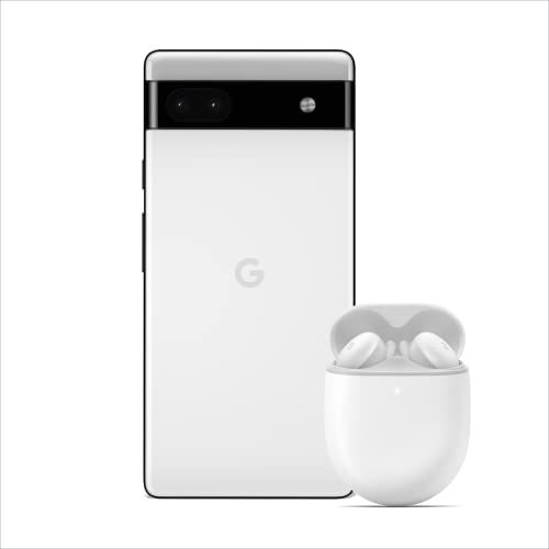 Google Pixel 6a Grigio chiaro + Pixel Buds A-Series Bianco