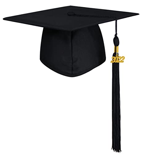 GraduatePro Cappello Laurea 2022 Ciondolo Donna Uomo Graduation Cap Flessibile Universitario Regalo Adulti Decorazioni Festa Nero