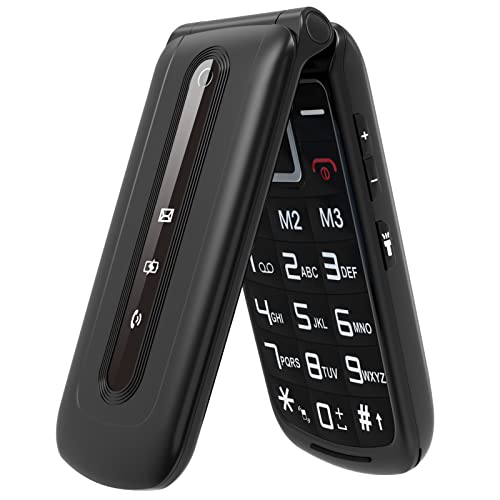 GSM Telefono Cellulare per Anziani,Tasti Grandi,Volume alto,Funzione SOS, Dual HD IPS Display 2.4