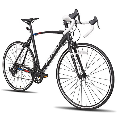 Hiland Bici da città 700C - Biciclette da starda per Pendolare urbano con 14 velocità, 55 cm, colore nero…