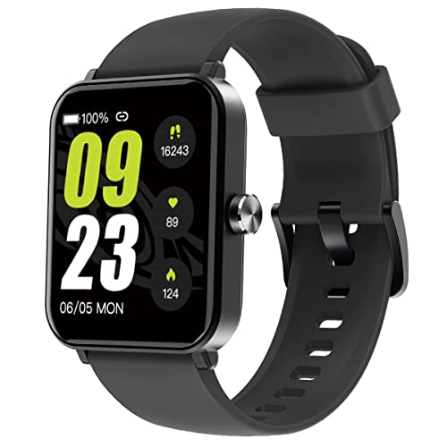 HUAKUA Smartwatch Uomo Donna Saturimetro Orologio Fitness 1,69 Pollici Contapassi Cardiofrequenzimetro da Polso Orologio Sportivo Impermeabile IP68 Conta Calorie Fitness Tracker per Android iOS
