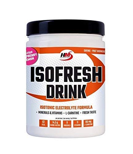 ISO-FRESH-DRINK - preparato per bevanda isotonica di reintegrazione delle perdite idrosaline durante l attività fisica degli sportivi - con minerali, vitamine e carnitina (lampone-limone 500g)