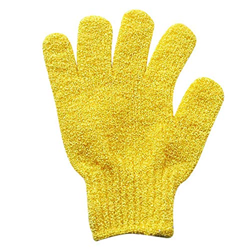 JERFER  1Pair Shower Gloves Exfoliating Wash Skin Spa Guanti da Bagno Foam Bath Skid Resist