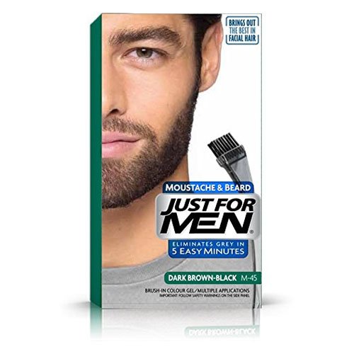 Just For Men Brush In Colour Gel Dark Brown (M45) Facial Hair Colour
