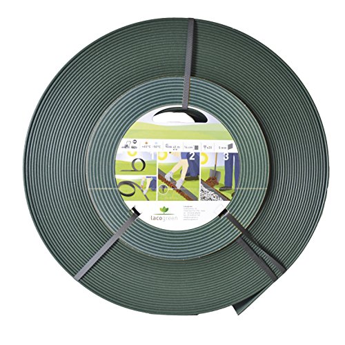 Kit Bordura Verde MT 25 mm 5 Decorazione Giardino Duttile Flessibile Lacogreen