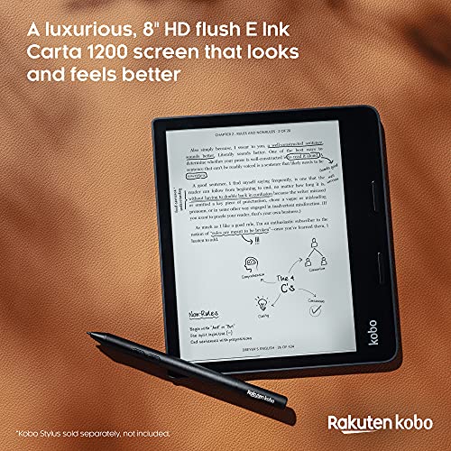 Kobo Sage | eReader | Touchscreen antiriflesso 8  HD a filo | Imper...