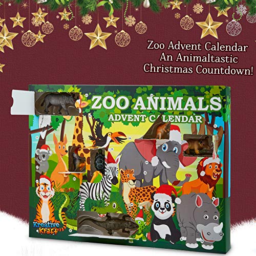 KreativeKraft Calendario Avvento 2022 Con Gli Animali Dello Zoo, + ...