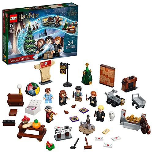 LEGO Harry Potter Calendario dell Avvento 2021, e Gioco da Tavolo per Bambini dai 7 Anni con 6 LEGO Minifigures, 76390