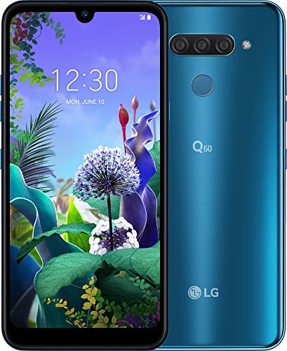 LG Q60 smartphone Dual SIM con Tripla fotocamera posteriore, Display 6.26   HD+, batteria da 3500mAh, Selfie da 13MP, Audio DTS:X, Octa-Core 2.0GHz, Memoria 64GB, 3GB RAM, Android 9, Blue [Italia]
