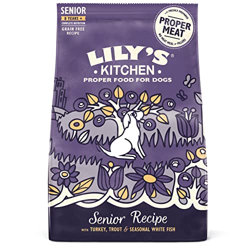 Lily s Kitchen Completo Crocchette Cani per cani adulti 8+ Senior (7 kg) - Salmone e trota