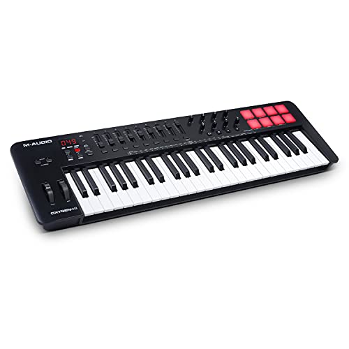 M-Audio Oxygen 49 MKV – Tastiera MIDI Controller USB a 49 Note con Pad Beat, Modalità Smart Chord & Scale, Arpeggiatore e Suite Software Inclusa