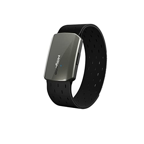 Magene H803 Cardiofrequenzimetro da braccio Dual Mode Bluetooth ANT+ IP67 Bracciale sensore impermeabile Cinturino da polso Fitness Heartbeat Tracker per Strava Compatibile con Wahoo, Zwift, Elite HRV
