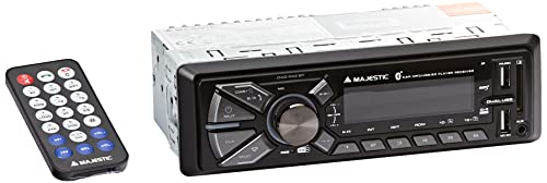 Majestic DAB-442 BT - Autoradio RDS FM stereo  DAB+ PLL, Bluetooth, Doppio USB, Ingressi SD AUX-IN, 180W (45W x 4ch), Nero