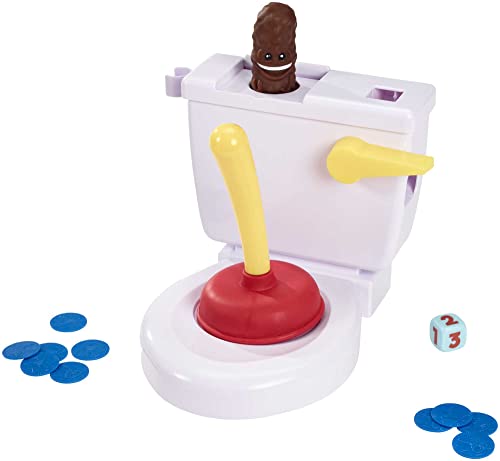 Mattel Games- Acchiappa la Cacca con Toilet Incluso, Gioco da Tavolo per Bambini 5 + Anni, FWW30, Esclusivo Amazon
