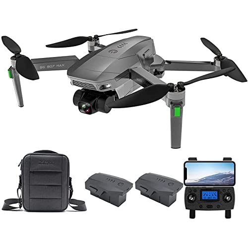 MXCYSJX ZLL SG907 Max Drone 4K per Adulti, Gimbal A 3 Assi, Drone GPS WiFi 5G FPV Quadricottero RC Senza Spazzole, 25 Minuti di Volo, Borsa Portatile,2 Batteries