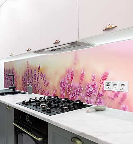 MyMaxxi | adesivo da parete cucina retro pellicola senza chiodi | disegno adesivo Fiore 01 | alto 60cm | adesivo cucina design muro | adesivo da parete murales cucina | decorazione da parete