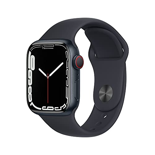 Apple Watch Series 7 (GPS + Cellular) Cassa 41 mm in alluminio color mezzanotte con Cinturino Sport color mezzanotte - Regular