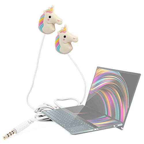 DURAGADGET Auricolari in-Ear – Design Unicorno – Ideale per Computer ASUS ZenBook PRO Duo (UX581), ASUS ZenBook PRO Duo (UX481), HP Envy 13-ab070tu