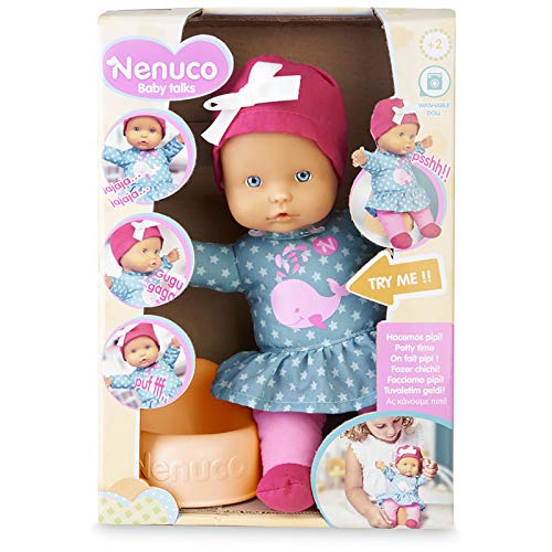 Nenuco - Baby Talks Facciamo Pipì! Bambola con Suoni per Bambine i da 1 Anno, 700016281