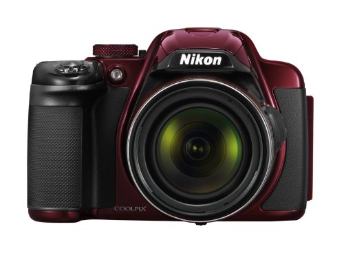 Nikon Coolpix P520 Fotocamera Digitale 18 Megapixel, Zoom Ottico 42x, Display LCD da 8 cm (3.2 Pollici), Stabilizzatore d Immagine, Colore Rosso