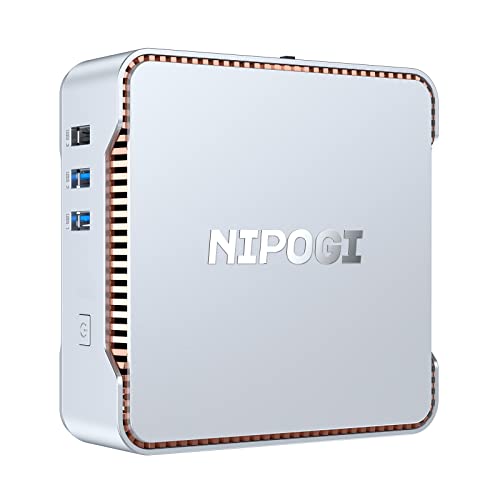 NiPoGi Mini PC Windows 11 Pro, 12GB RAM 128GB M.2 SSD Intel Celeron...