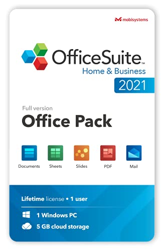 OfficeSuite Home & Business 2021 | Lifetime License | Compatible with Word, Excel, PowerPoint & PDF for Windows