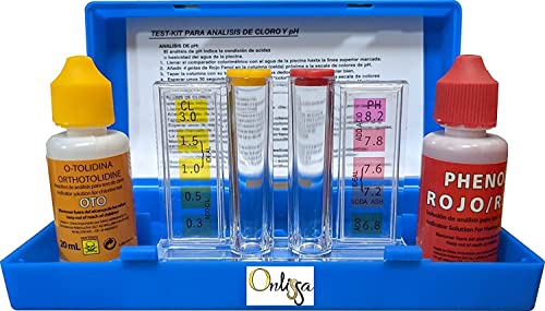 Onlissa - Kit per test pH e cloro (Otho Phenol)...