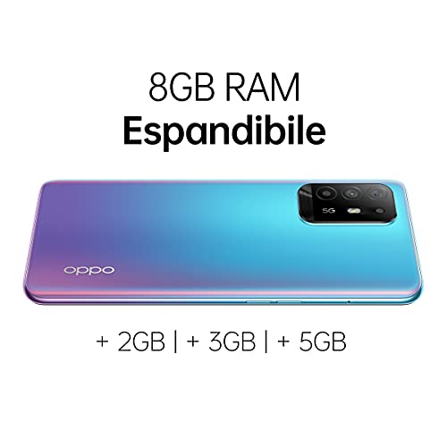 OPPO A94 Smartphone 5G, 173g, Display 6.43  AMOLED, 4 Fotocamere 48...